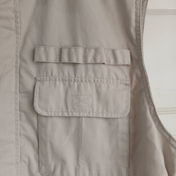 Haband Casual Joe Tan Hunting and Fishing Utility Vest Men's Size Large - Picture 2 of 9